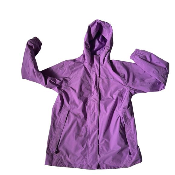 Girls Purple Marmot Outer Shell Ski Jacket - Picture 1 of 4